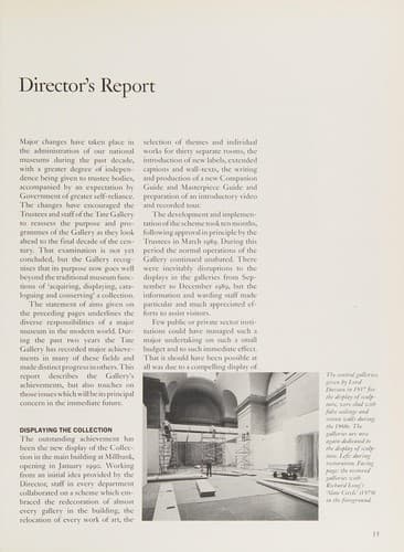 Cover image for Tate Report.