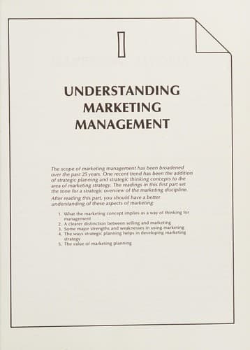 Cover image for Marketing management and strategy