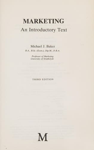 Cover image for Marketing
