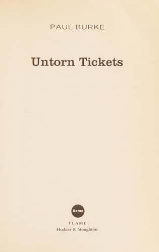 Cover image for Untorn tickets
