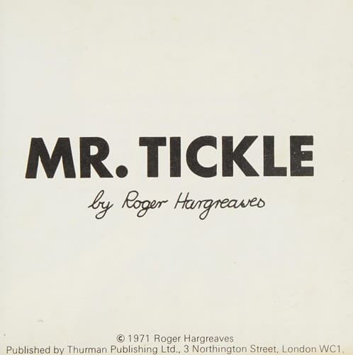 Cover image for Mr Tickle