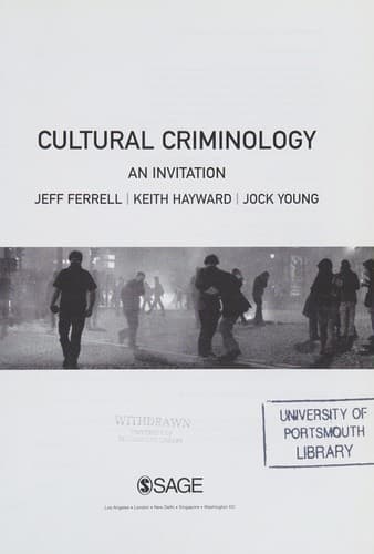Cover image for Cultural Criminology