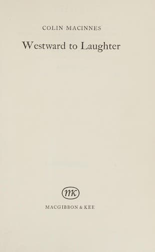Cover image for Westward to Laughter.