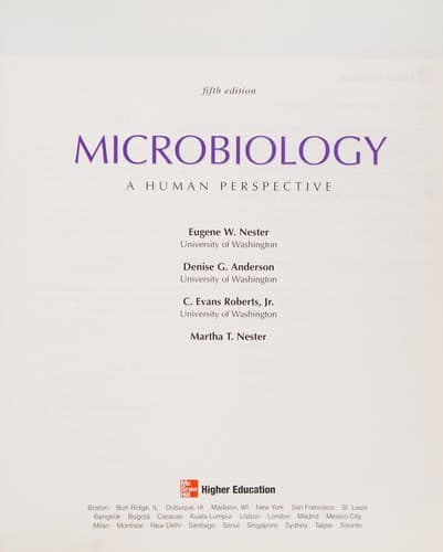Cover image for Microbiology: a human perspective