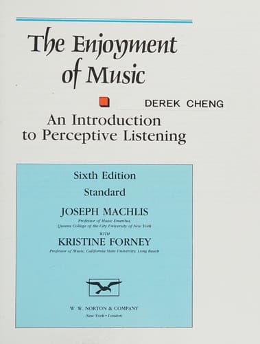 Cover image for The enjoyment of music