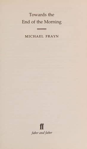 Cover image for Towards the end of the morning