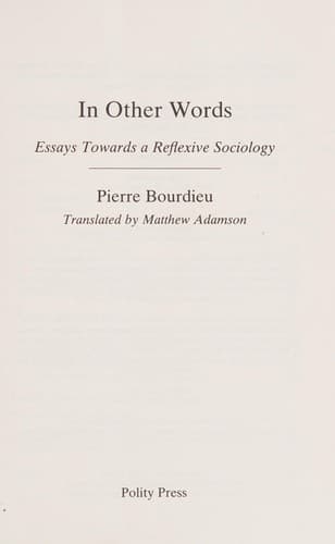 Cover image for In other words