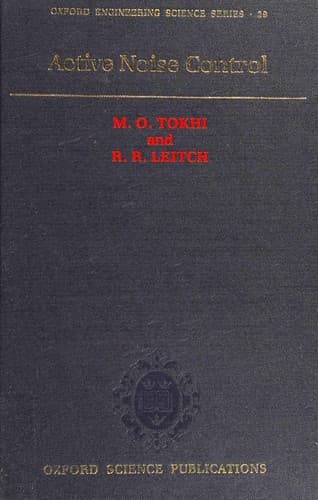 Cover image for Active noise control