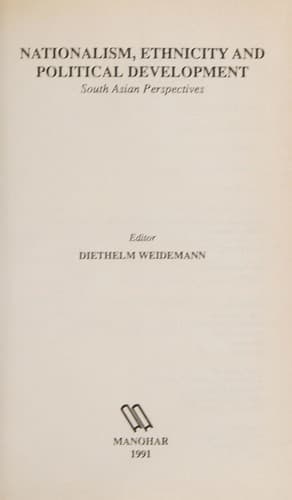 Nationalism, ethnicity, and political development