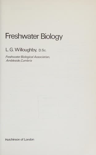 Cover image for Freshwater biology