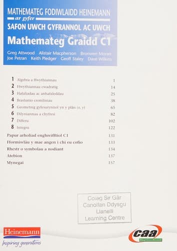 Cover image for Mathemateg fodiwlaidd Heinemann ar gyfer Safon Uwch Gyfrannol ac Uwch