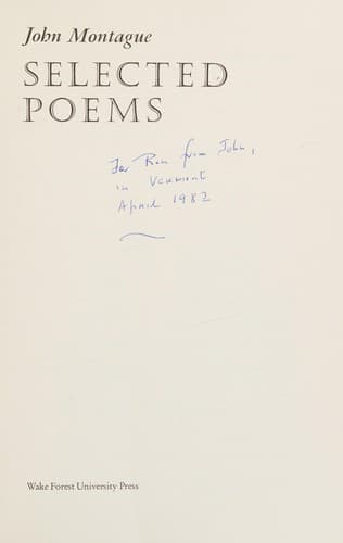 Cover image for Selected poems