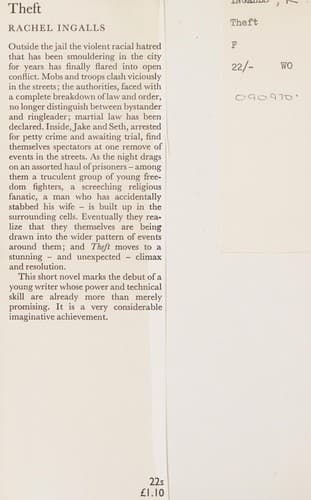 Cover image for Theft.