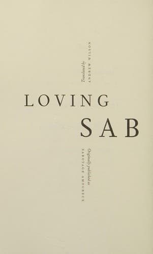 Cover image for Loving sabotage