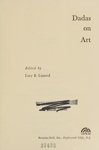 Cover image for Dadas on art