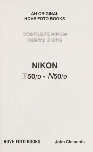 Cover image for Complete Nikon user's guide
