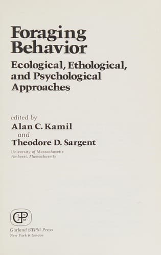 Cover image for Foraging behavior