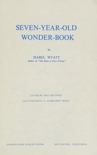 Cover image for Seven-year-old wonder book