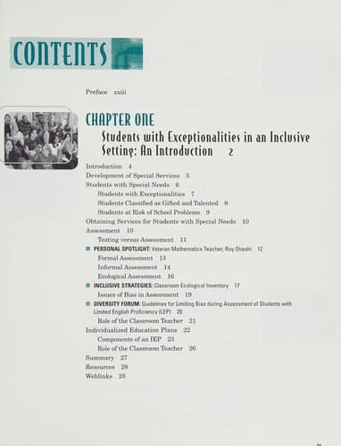 Cover image for Teaching students with special needs in inclusive settings
