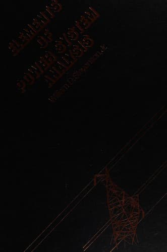 Cover image for Elements of power system analysis