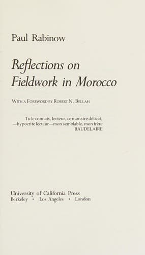 Cover image for Reflections on fieldwork in Morocco