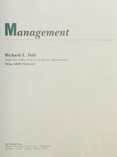 Cover image for Management