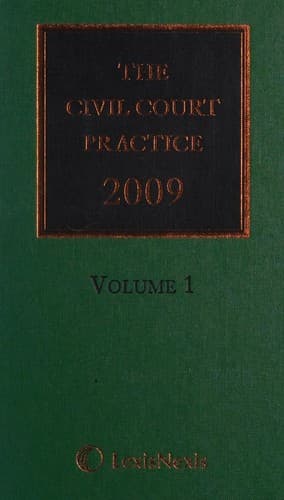 Cover image for The civil court practice 2009