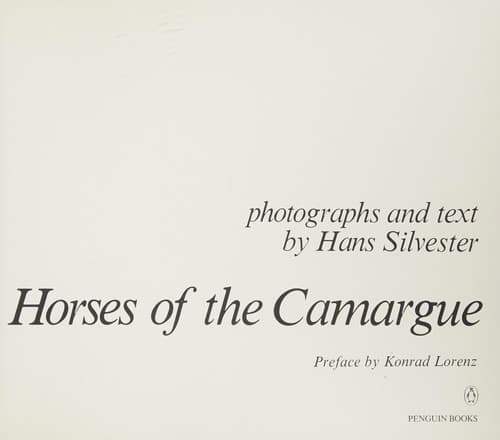 Cover image for Horses of the Camargue
