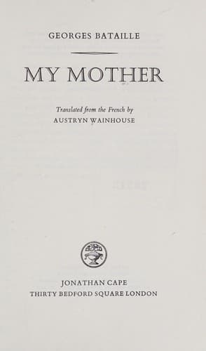 Cover image for My mother
