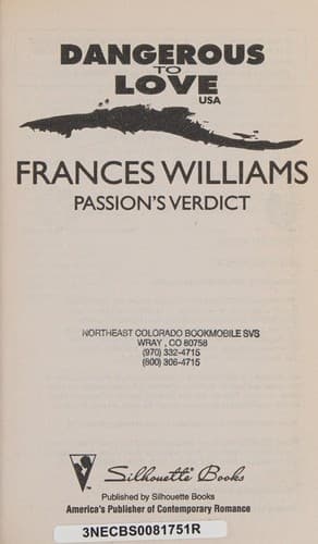 Cover image for Passion's verdict