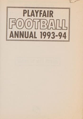 Cover image for Playfair Football Annual