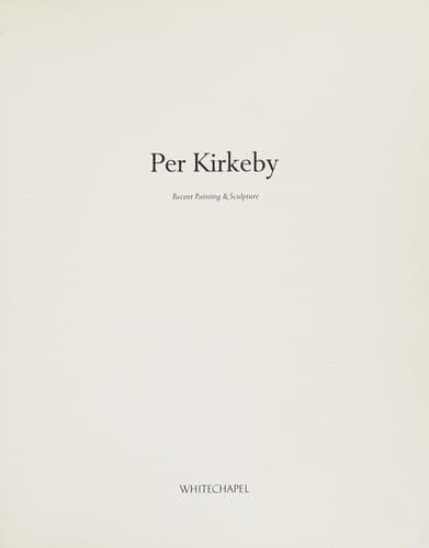 Cover image for Per Kirkeby
