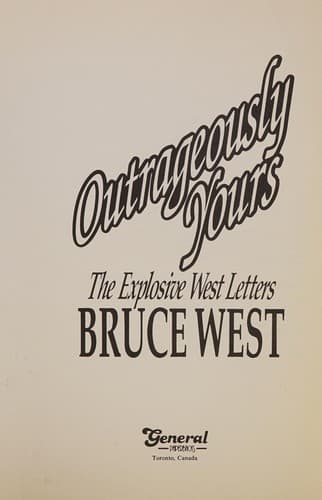 Cover image for Outrageously yours