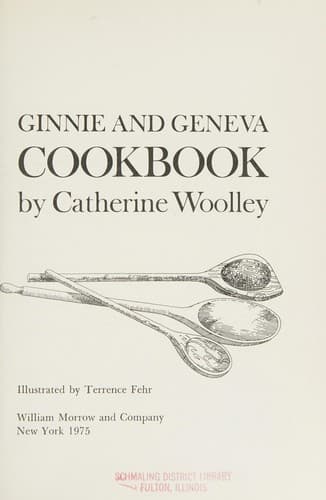 Cover image for Ginnie and Geneva cookbook