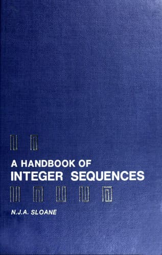 Cover image for A  handbook of integer sequences