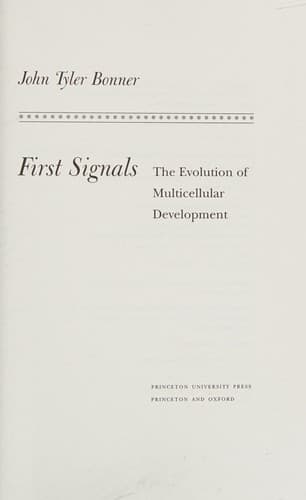 Cover image for First signals