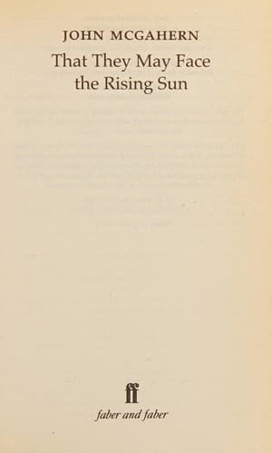 Cover image for That they may face the rising sun