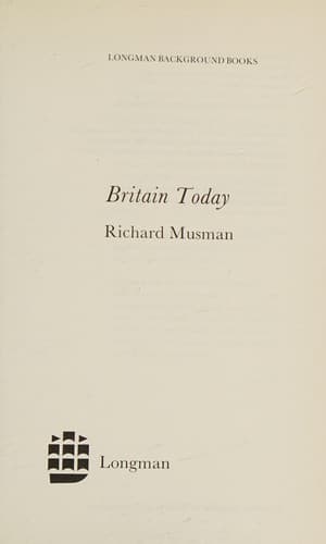 Cover image for Britain today