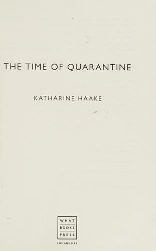 Cover image for The time of quarantine