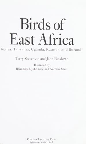 Cover image for Birds of East Africa