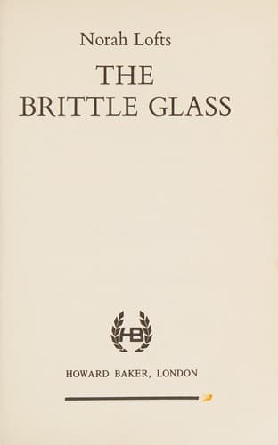 Cover image for The brittle glass