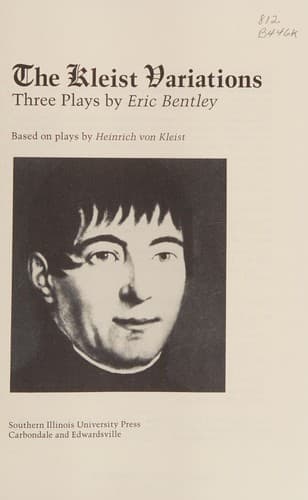Cover image for The Kleist variations