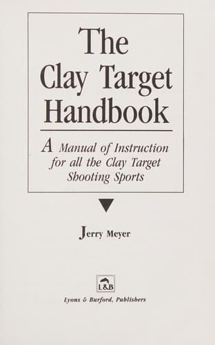 Cover image for The clay target handbook