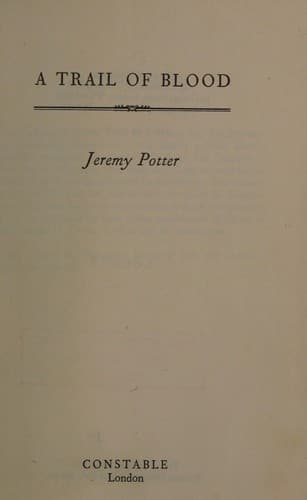 Cover image for A trail of blood
