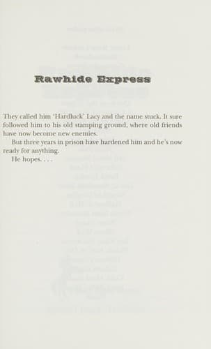 Cover image for Rawhide express