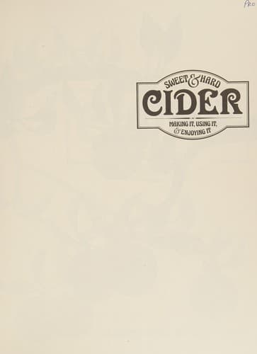 Cover image for Sweet & hard cider