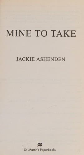 Cover image for Mine to take