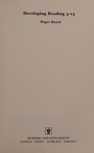 Cover image for Developing reading 3-13