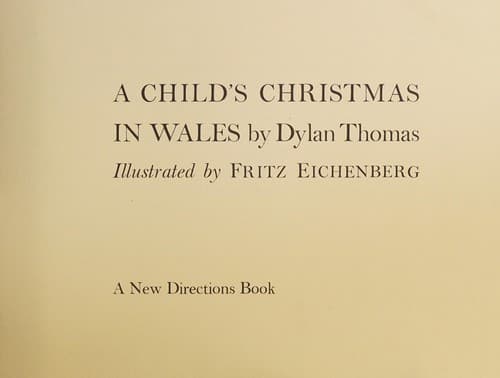 Cover image for A child's Christmas in Wales
