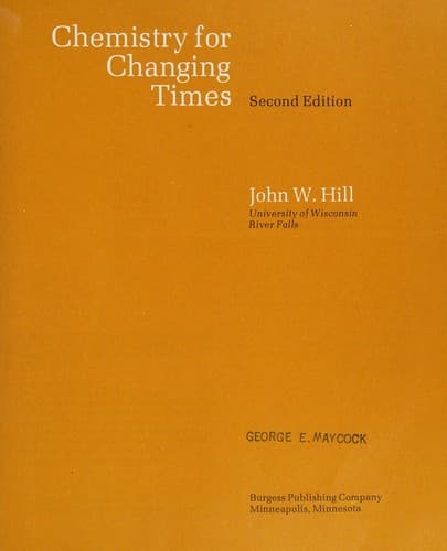 Cover image for Chemistry for changing times
